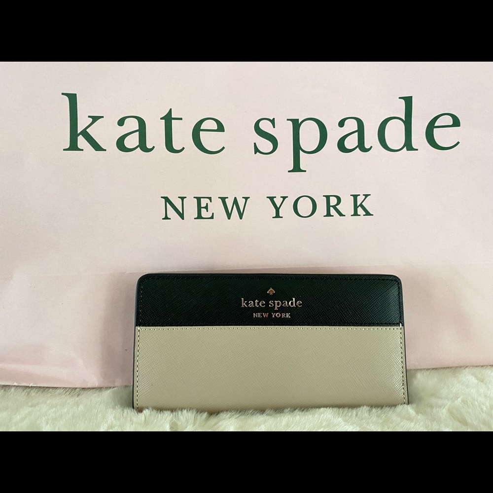 Kate Spade Stacy Colorblock saffiano leather large